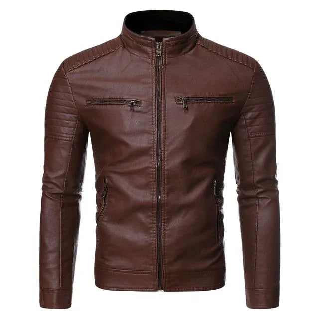 KAIK Classic Leather Jacket — Timeless Elegance with Presence