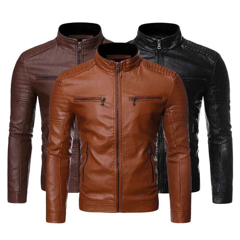 KAIK Classic Leather Jacket — Timeless Elegance with Presence