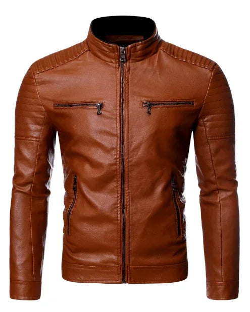KAIK Classic Leather Jacket — Timeless Elegance with Presence